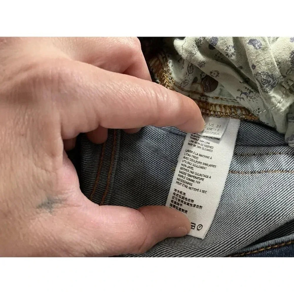 We The Free Distressed Raw Hem Skinny Jeans Size 31 - Picture 5 of 11